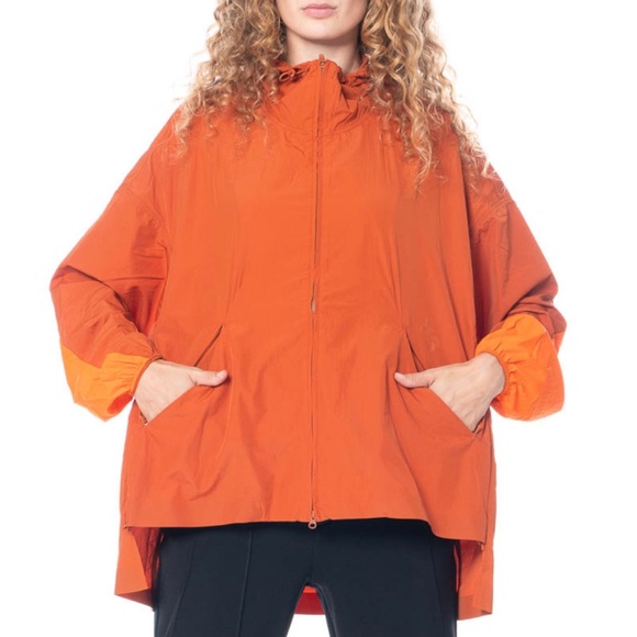 Y-3 • Yohji Yamamoto Adidas Orange Hooded Windbreaker Jacket - Picture 6 of 16